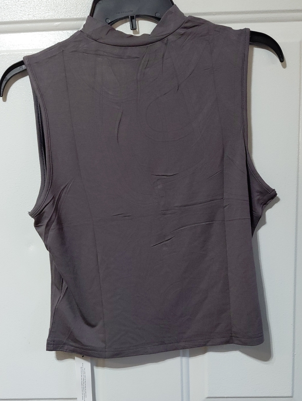 LYANER Women's Gray Sleeveless Cutout Mock Neck Top Size Large - Picture 2 of 5